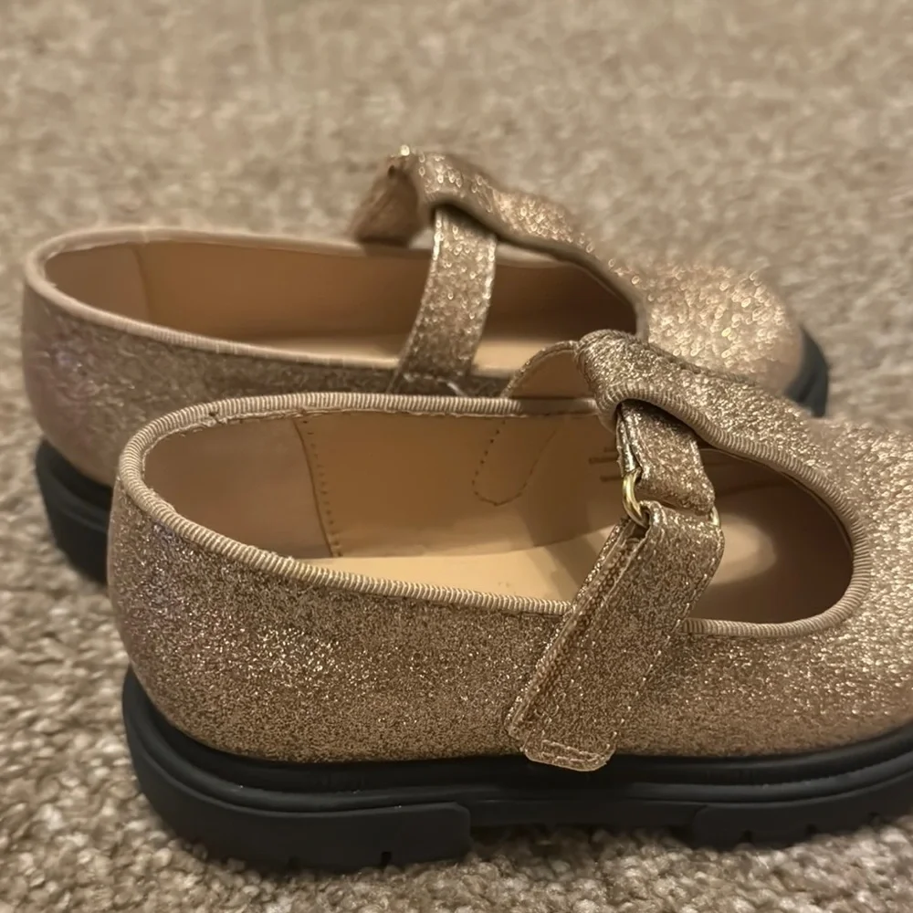 Gold Glitter Kids Shoes - 7 toddler